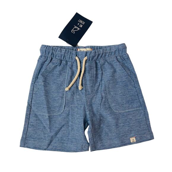 NWT Me & Henry 4/5Y Blue Ribbed Bluepeter Shorts - Picture 1 of 6